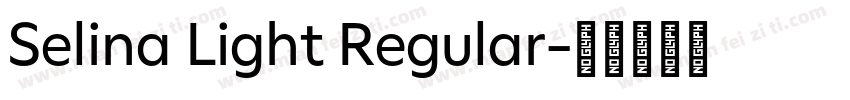 Selina Light Regular字体转换
